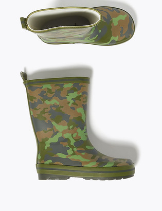 Marks and Spencer Kids' Camouflage Wellies (5 Small - 12 Small)