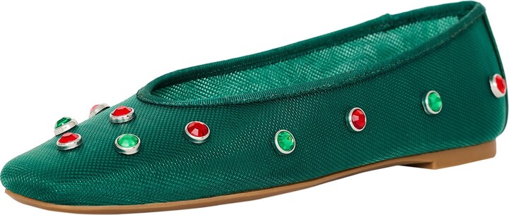 Katy Perry Women's The Evie High Rise Crystal Ballet Flat ShopStyle