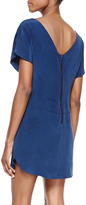 Thumbnail for your product : Milly Short-Sleeve Silk Dress