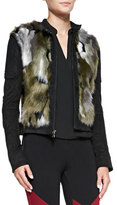 Thumbnail for your product : BCBGMAXAZRIA Dimitri Faux-Fur Zip Jacket