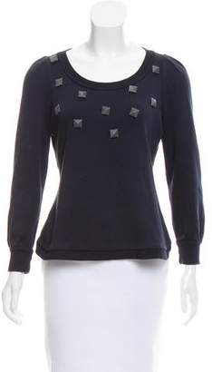 Marc by Marc Jacobs Long Sleeve Embellished Top