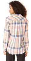 Thumbnail for your product : Bella Dahl Frayed Hem Button Down Shirt