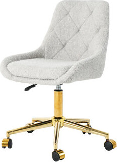 Pink Fabric Living Room Chair, Electroplated Golden Legs, Lift Adjustable, Ergonomic Structure Upgrade Modern Furniture Chair In Velvet With Legs - Co