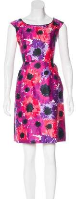 Kate Spade Silk-Blend Floral Print Dress