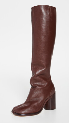 Tall Brown Boots No Heel | Shop the world's largest collection of fashion |  ShopStyle UK