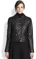 Thumbnail for your product : Michael Kors Plong Quilted Leather Jacket
