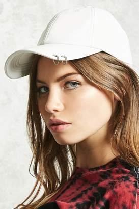 Forever 21 Faux Leather Pierced Dad Cap
