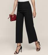 Thumbnail for your product : Reiss Flynn - Wide-leg Cropped Trousers in Black