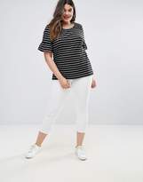 Thumbnail for your product : Junarose Striped Top With Fluted Sleeve