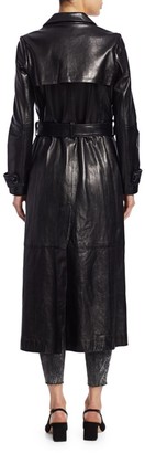 Frame Leather Trench Coat