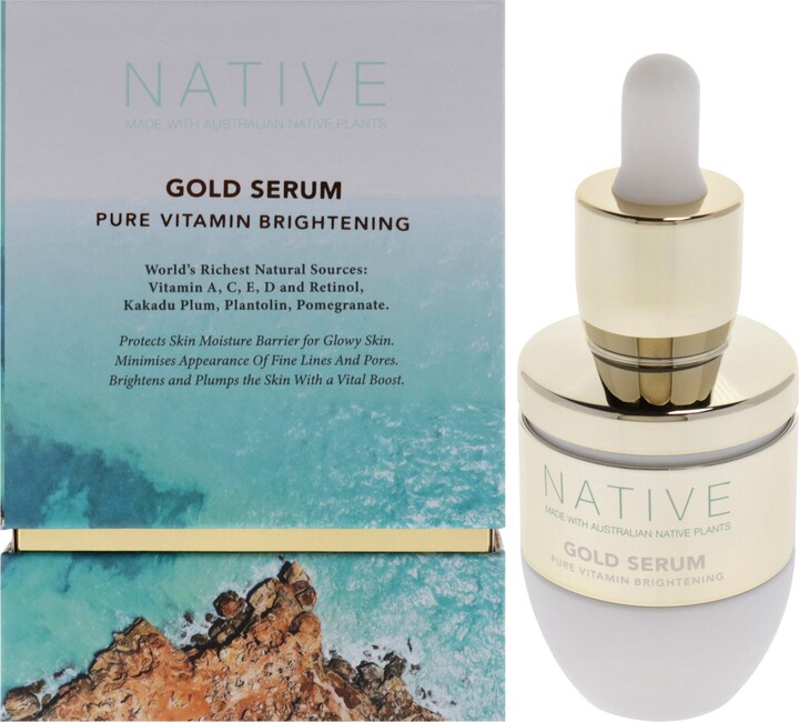 Native Gold Pure Vitamin Brightening Serum by Klara for Women - 1.01 oz Serum