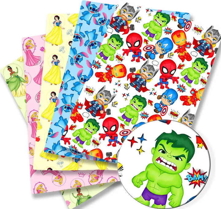MINISO Disney Cartoon Hot DIY handmade sewing patchwork quilting baby dress home sheet140cm printed fabric sewing kids