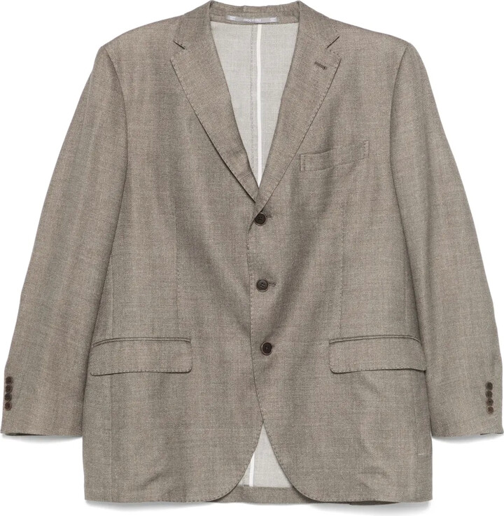 Loro Piana Pre-Owned 2010s Pre-Owned Mélange-Effect Blazer