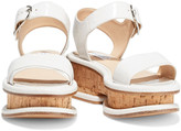 Thumbnail for your product : Gabriela Hearst Bradley Cork-effect Leather Platform Sandals