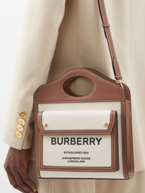 burberry white tote