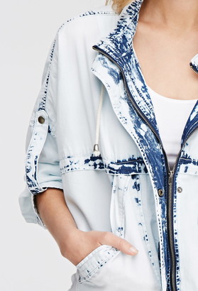 Forever 21 Contemporary Bleached Denim Jacket