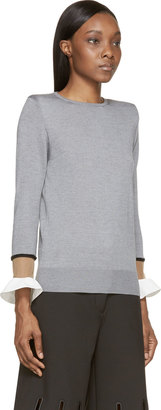 Toga Grey Floating Cuff Sweater