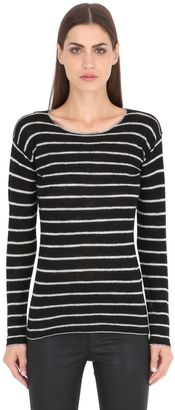 R 13 Striped Cashmere Sweater