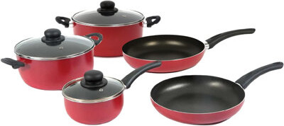 RAVELLI Italia Linea 8 - Piece Cookware Set