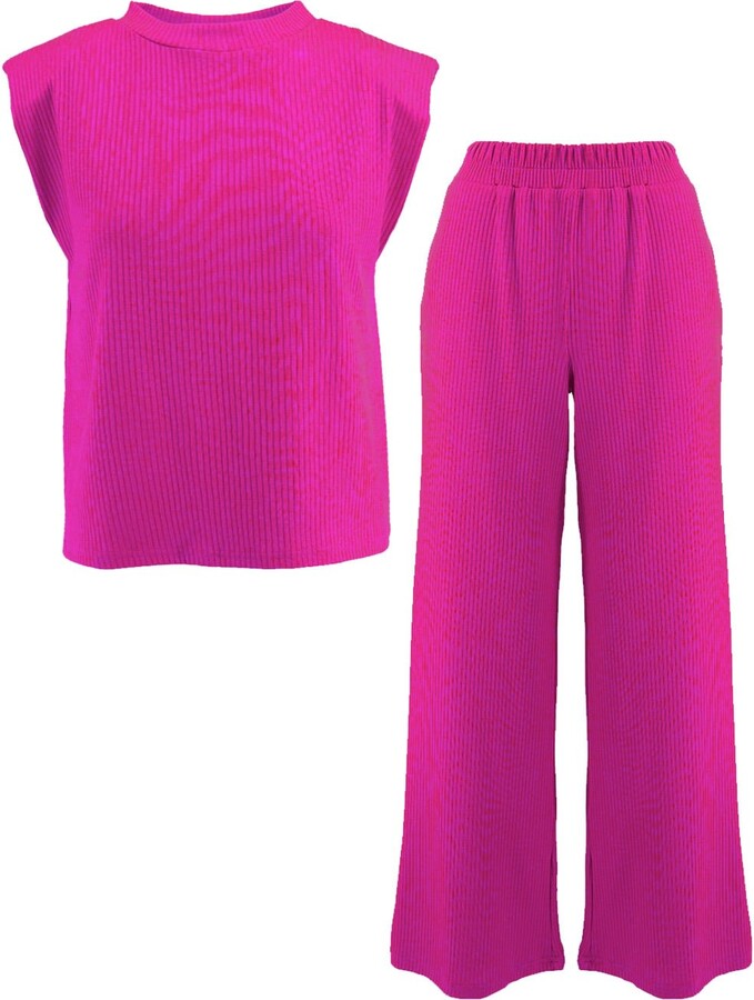 Bluzat Women's Pink / Purple Bright Pink Matching Set ShopStyle