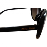 Thumbnail for your product : Miu Miu Black Plastic Sunglasses
