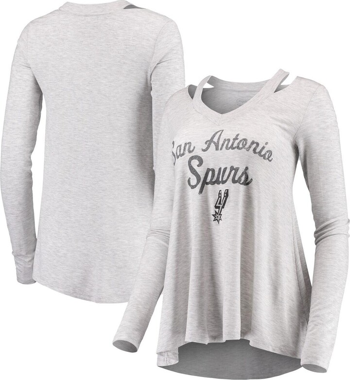 San Antonio Spurs Fanatics Branded Mono Logo Graphic Oversized T-Shirt -  Womens