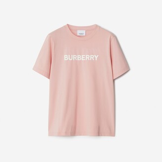 Burberry Logo Print Cotton T-shirt Size: M