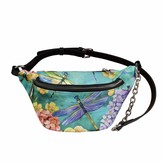 Thumbnail for your product : SEANATIVE Hawaiian Style Brown Floral Ladies Fashion Shoulder Backpack Sling Bag Women Leather Chest Pack for Travel
