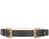 Versace antique double buckle belt 