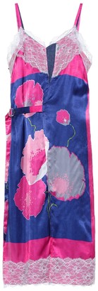 Junya Watanabe Floral linen-blend midi dress