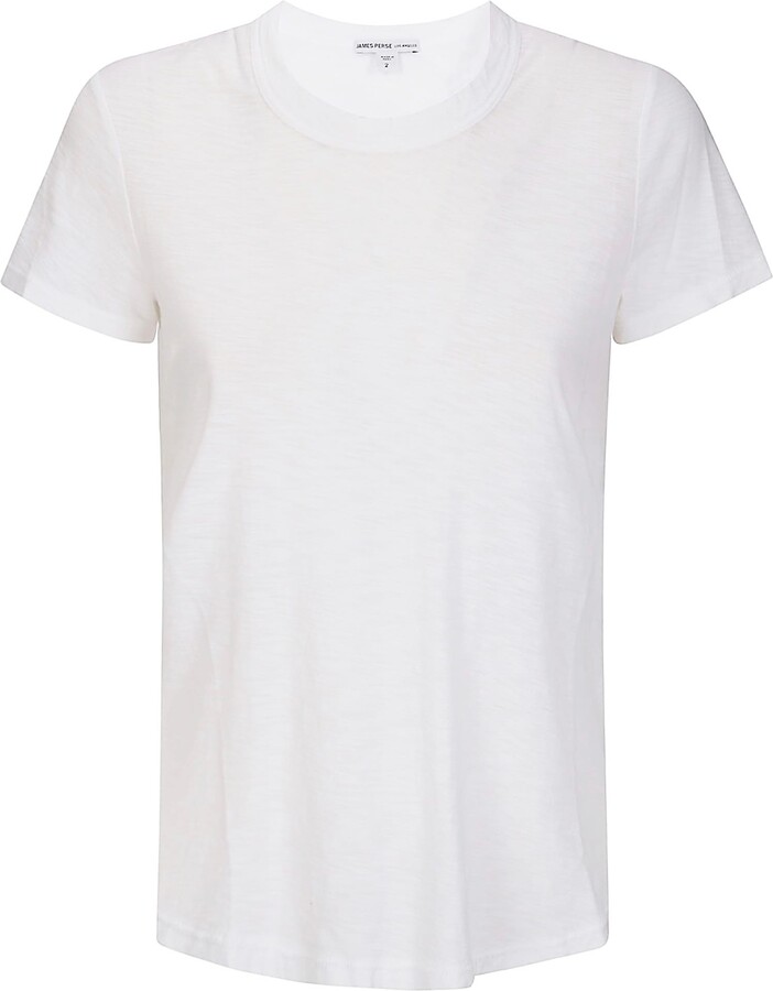 James Perse Sheer Slub Crew Neck Tee