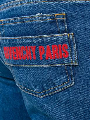Givenchy jeans with red rear logo