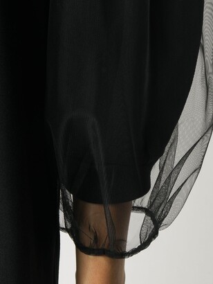 Simone Rocha Puffed Sleeves Flared Dress