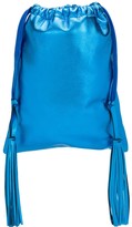 Thumbnail for your product : ATTICO Leather Metallic Bucket Bag