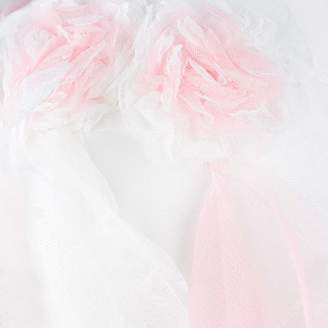 Kate Mack Kate MackIvory & Pink Tulle Ruffle Dress
