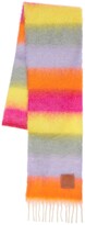 Thumbnail for your product : Loewe Striped Mohair Blend Scarf