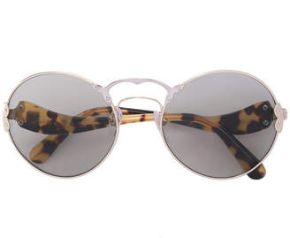 Prada Eyewear tortoiseshell round sunglasses