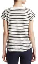 Thumbnail for your product : Theory Striped Linen-Blend Tee
