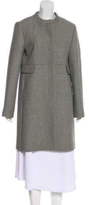 Max Mara 'S Virgin Wool Houndstooth Coat