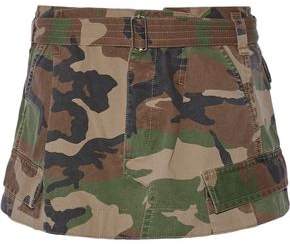 Marc Jacobs Camouflage-Print Cotton-Twill Mini Skirt