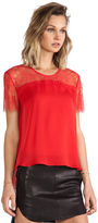 Thumbnail for your product : Mason by Michelle Mason Lace Yoke Tee