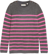 Thumbnail for your product : Chinti and Parker Guernsey striped cashmere sweater