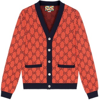Gucci GG Multicolor wool cotton cardigan