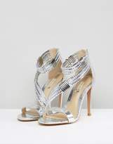 Thumbnail for your product : Forever Unique Metallic Cross Strap Heeled Sandal
