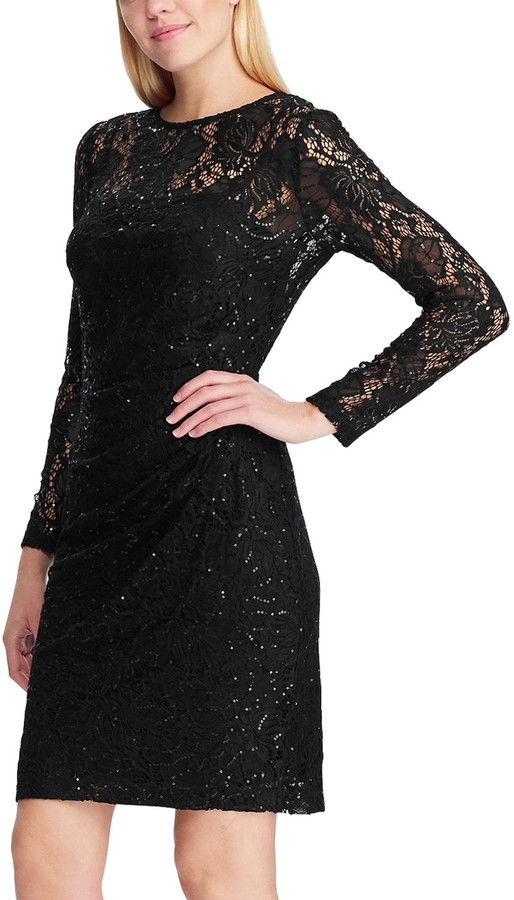 chaps lace dress