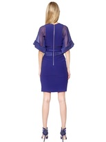 Thumbnail for your product : Elie Saab Viscose Crepe Cady Satin & Organza Dress