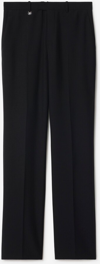 Burberry Wool Mohair Tailored Trousers Size: 34