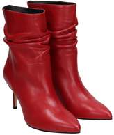 Thumbnail for your product : Marc Ellis Red Calf Draped Ankle Boots