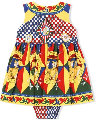 Dolce & Gabbana Children Geometric-Print Dress