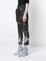 Thumbnail for your product : Ann Demeulemeester printed crop trousers